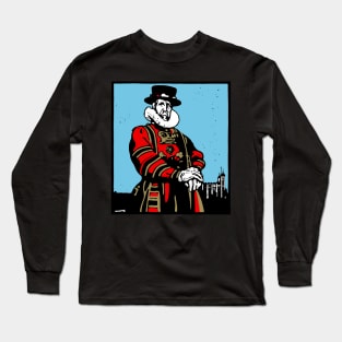 Yeoman Warder or Beefeater - Victorian Portrait Long Sleeve T-Shirt